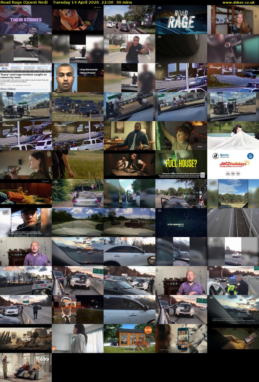 Road Rage (Quest Red) Tuesday 14 April 2026 22:00 - 22:30