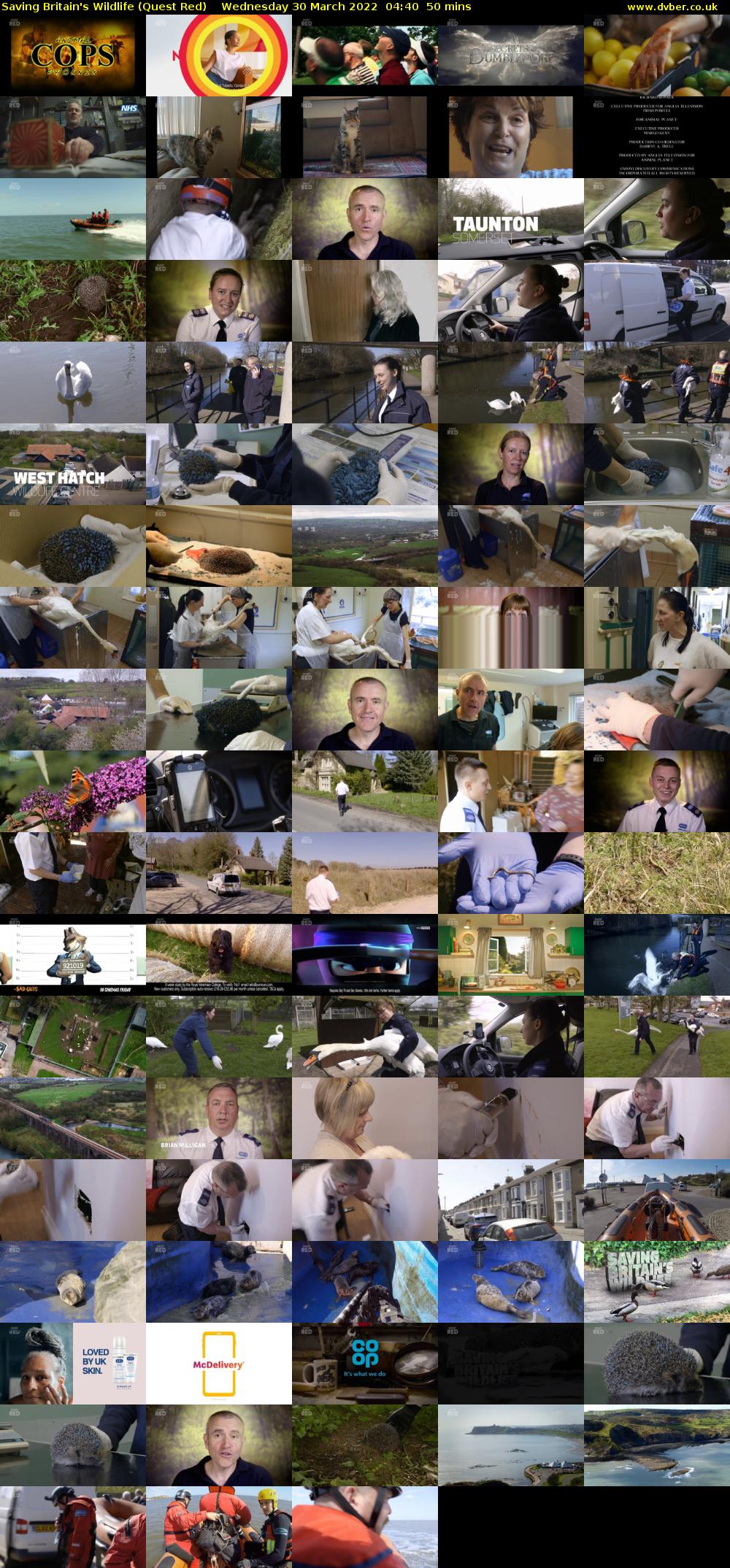 Saving Britain's Wildlife (Quest Red) Wednesday 30 March 2022 04:40 - 05:30