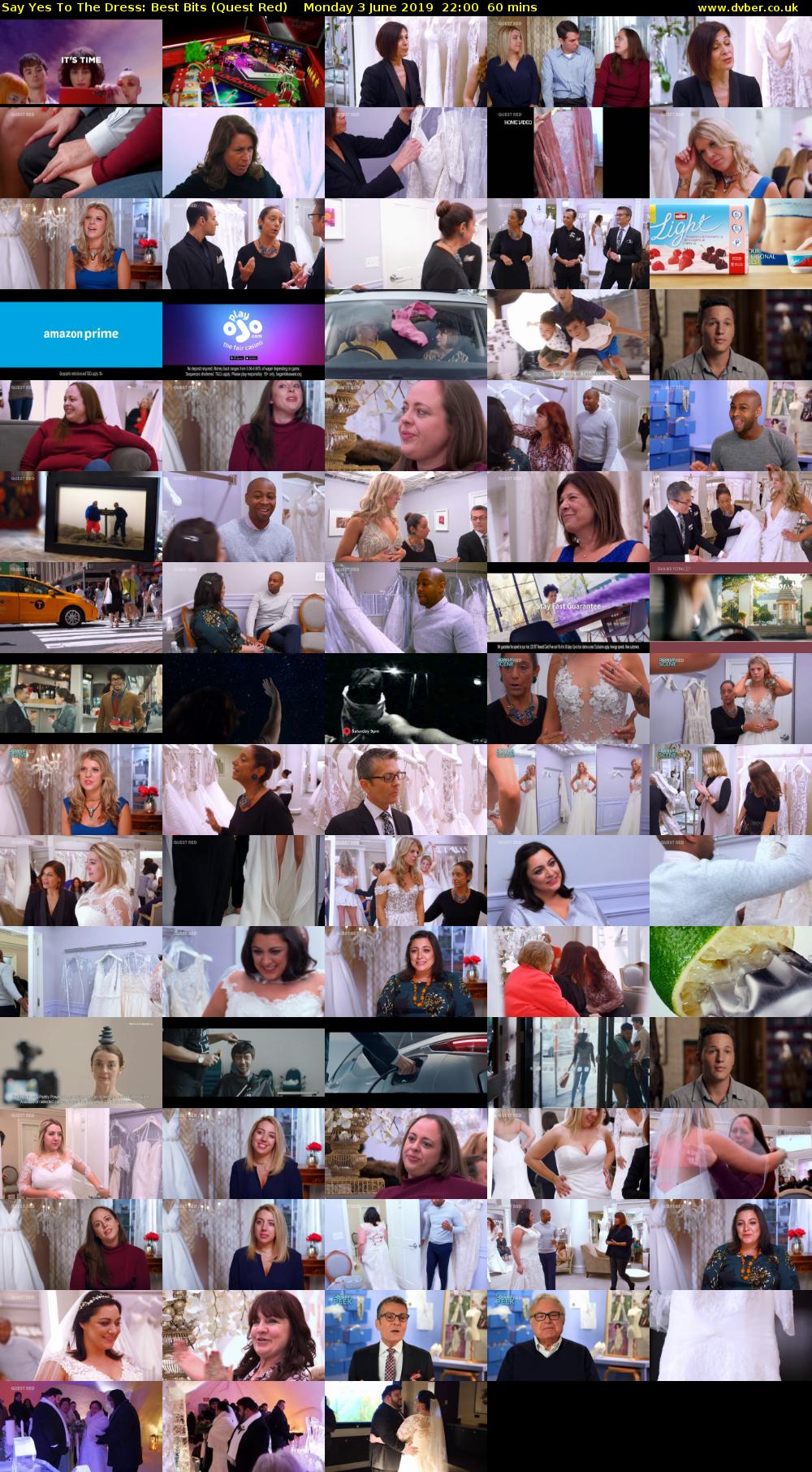 Say Yes To The Dress: Best Bits (Quest Red) Monday 3 June 2019 22:00 - 23:00