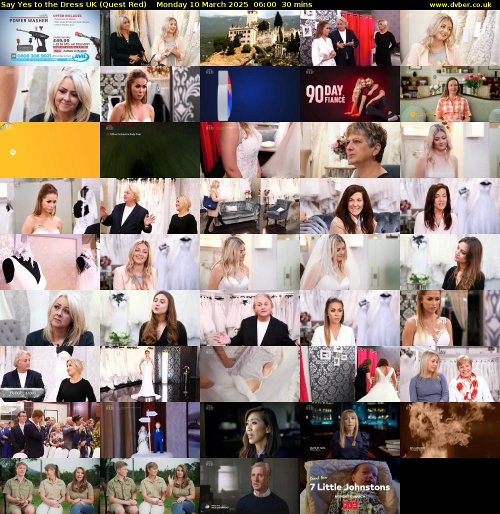 Say Yes To The Dress UK (Quest Red) Monday 10 March 2025 06:00 - 06:30