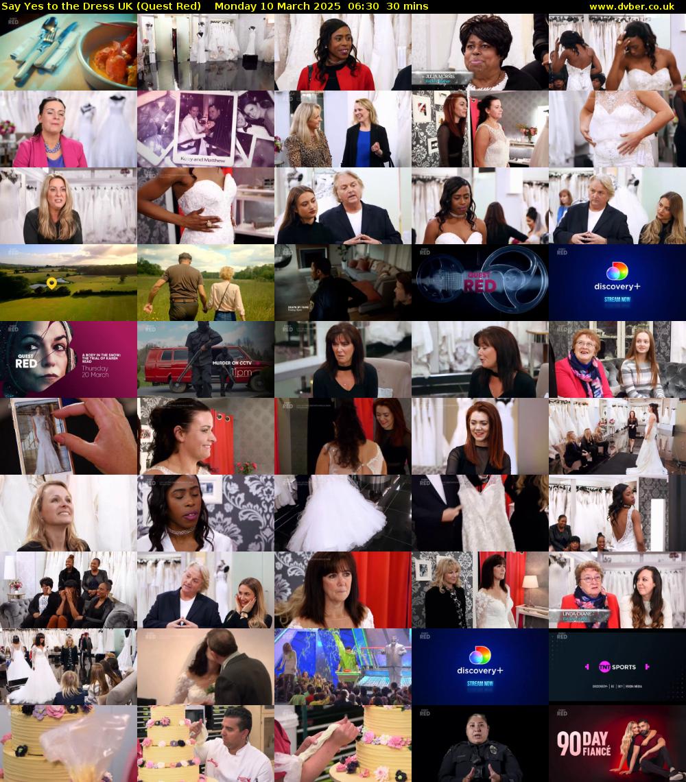 Say Yes To The Dress UK (Quest Red) Monday 10 March 2025 06:30 - 07:00