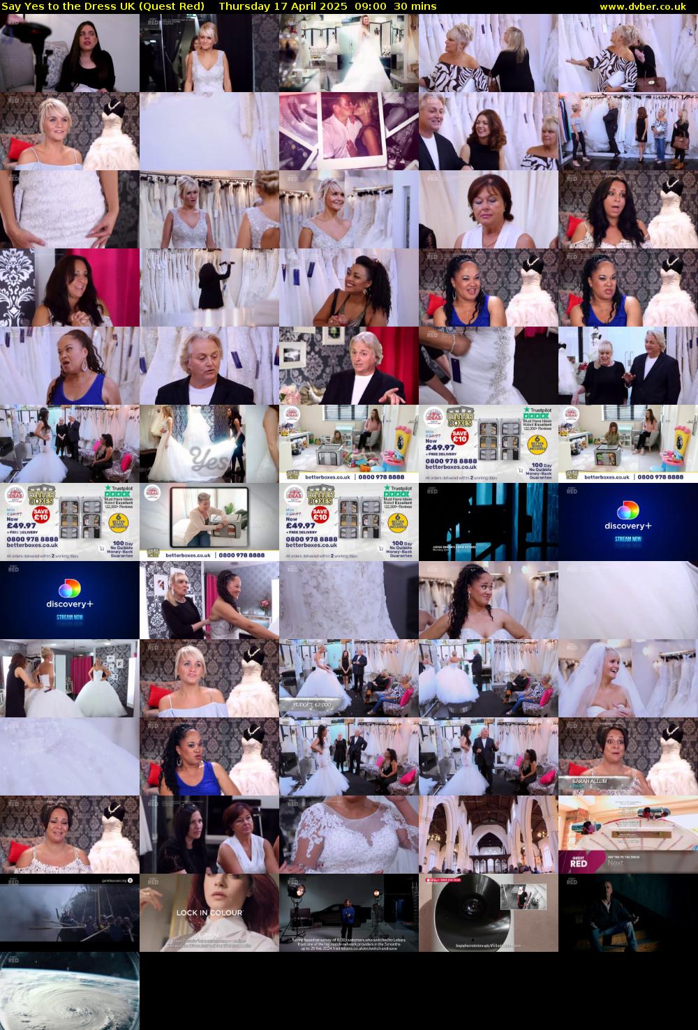 Say Yes To The Dress UK (Quest Red) Thursday 17 April 2025 09:00 - 09:30