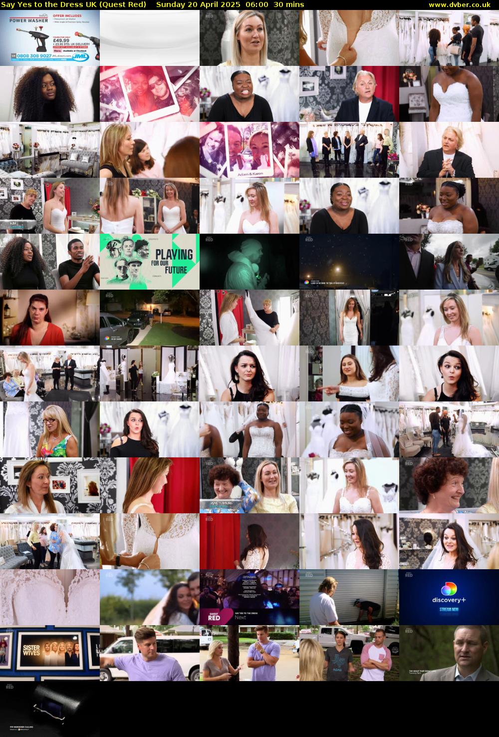 Say Yes To The Dress UK (Quest Red) Sunday 20 April 2025 06:00 - 06:30