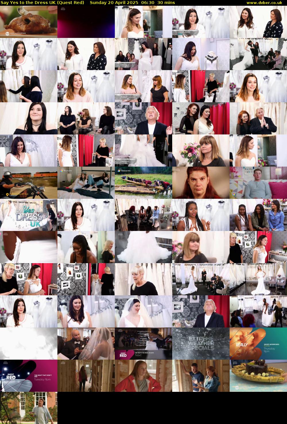 Say Yes To The Dress UK (Quest Red) Sunday 20 April 2025 06:30 - 07:00
