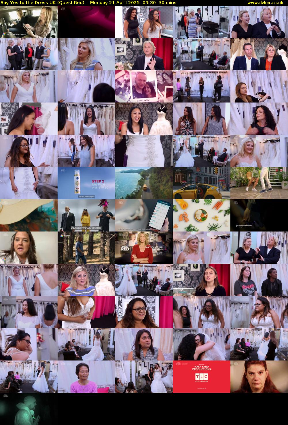 Say Yes To The Dress UK (Quest Red) Monday 21 April 2025 09:30 - 10:00