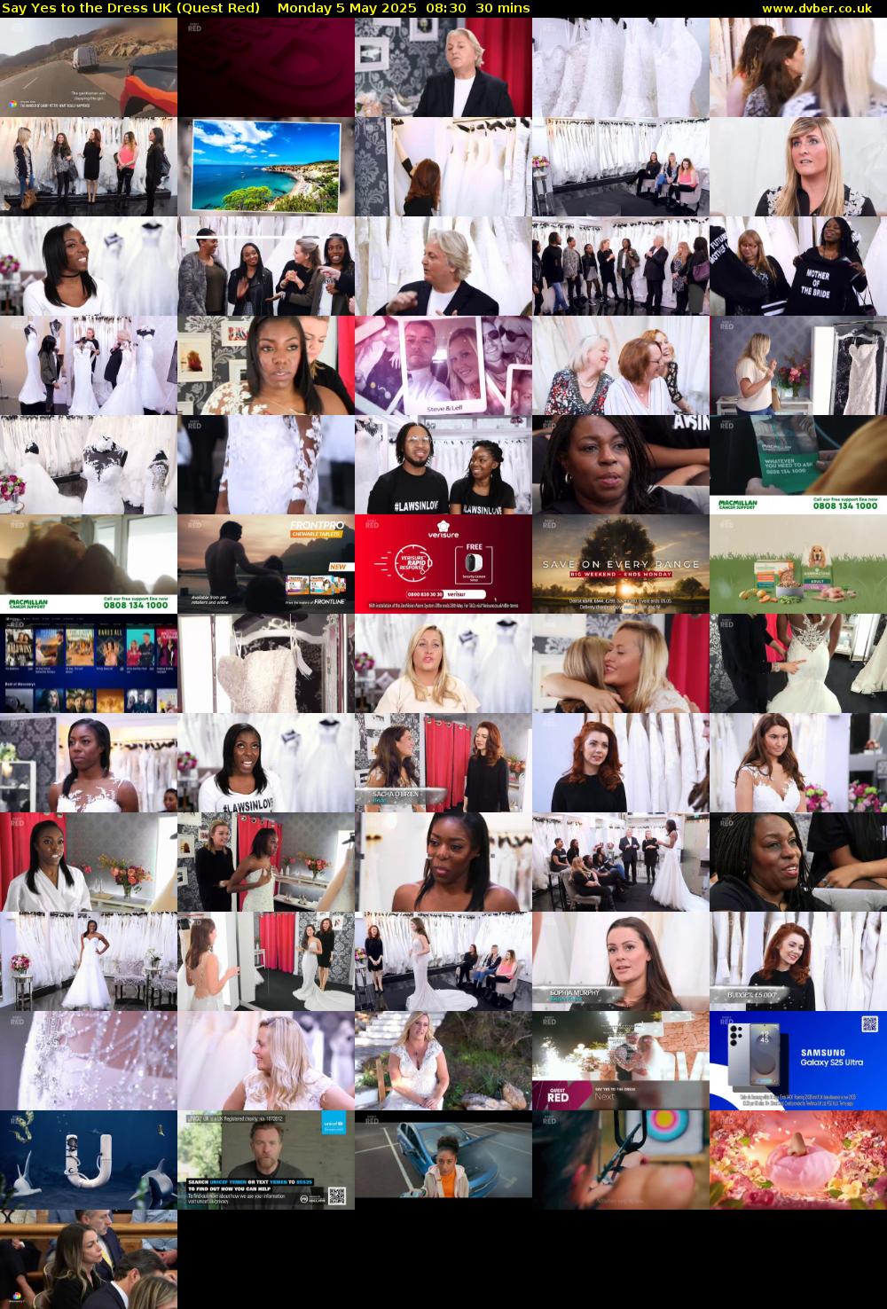 Say Yes To The Dress UK (Quest Red) Monday 5 May 2025 08:30 - 09:00