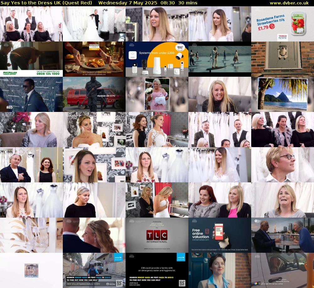 Say Yes To The Dress UK (Quest Red) Wednesday 7 May 2025 08:30 - 09:00