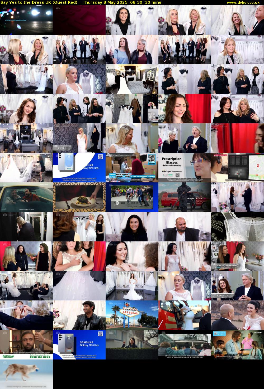 Say Yes To The Dress UK (Quest Red) Thursday 8 May 2025 08:30 - 09:00
