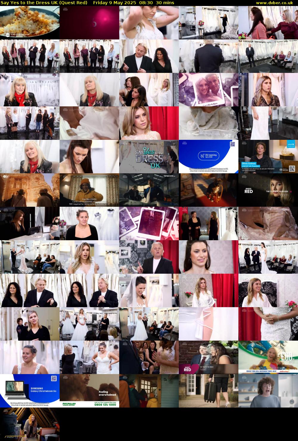 Say Yes To The Dress UK (Quest Red) Friday 9 May 2025 08:30 - 09:00