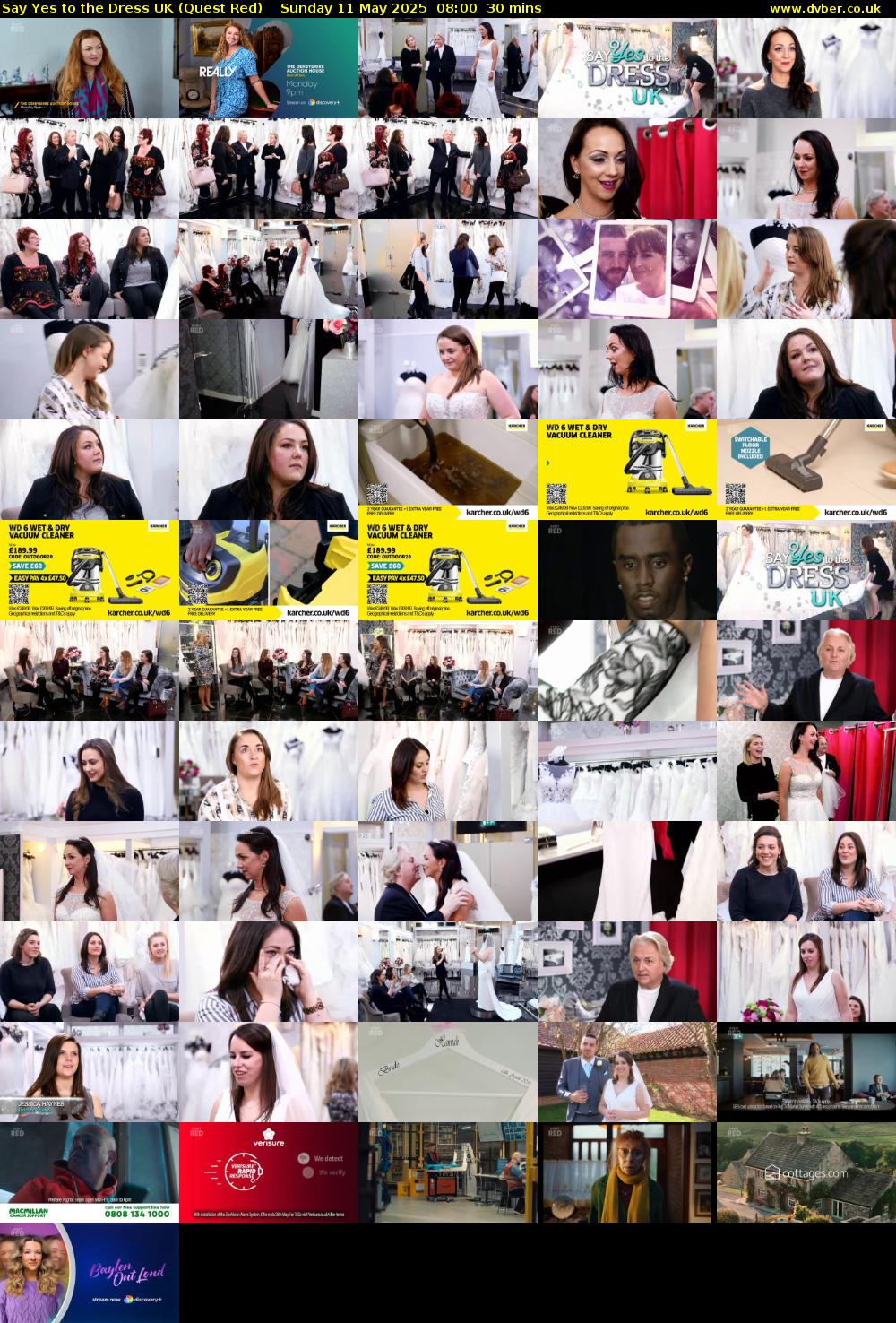 Say Yes To The Dress UK (Quest Red) Sunday 11 May 2025 08:00 - 08:30