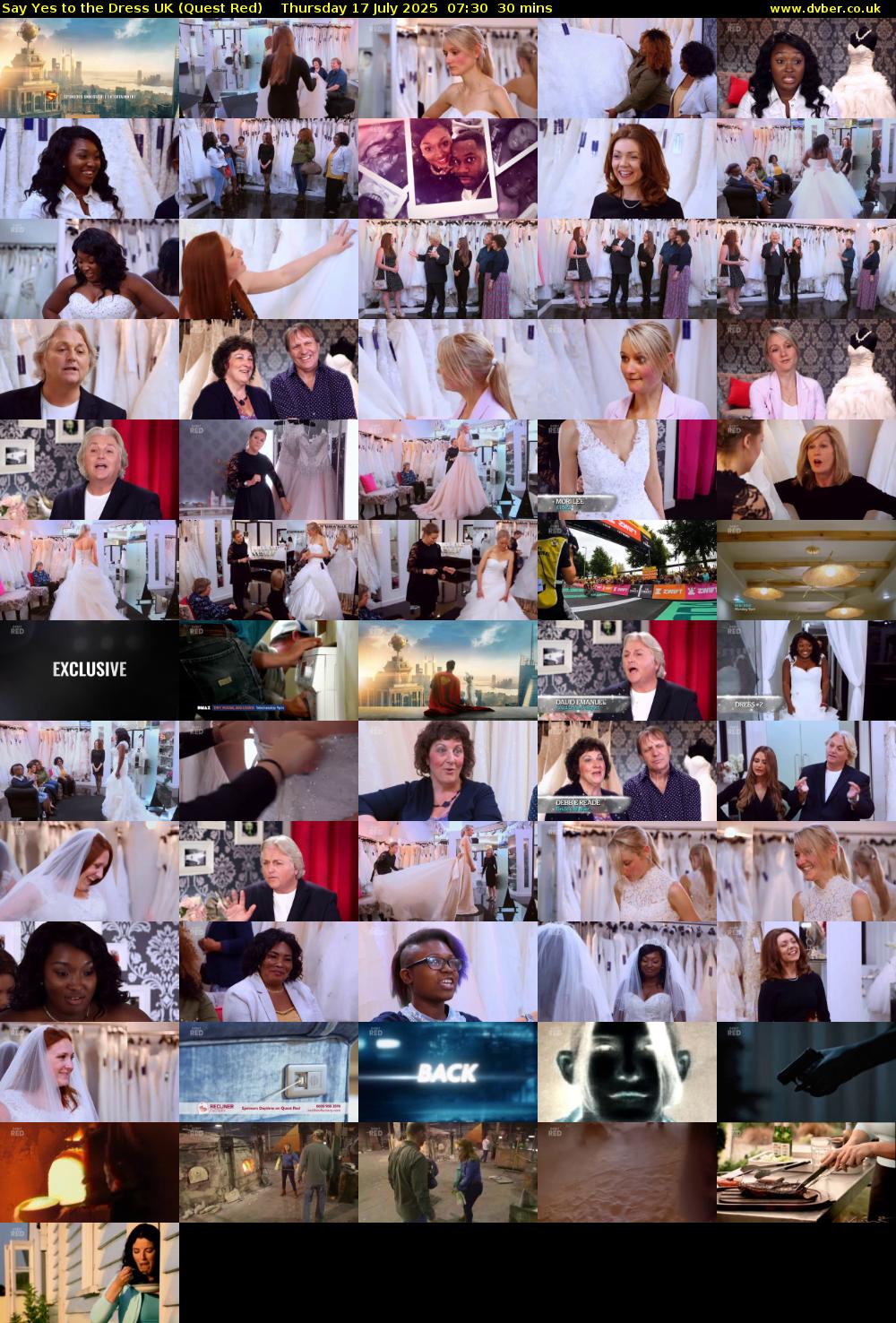 Say Yes To The Dress UK (Quest Red) Thursday 17 July 2025 07:30 - 08:00