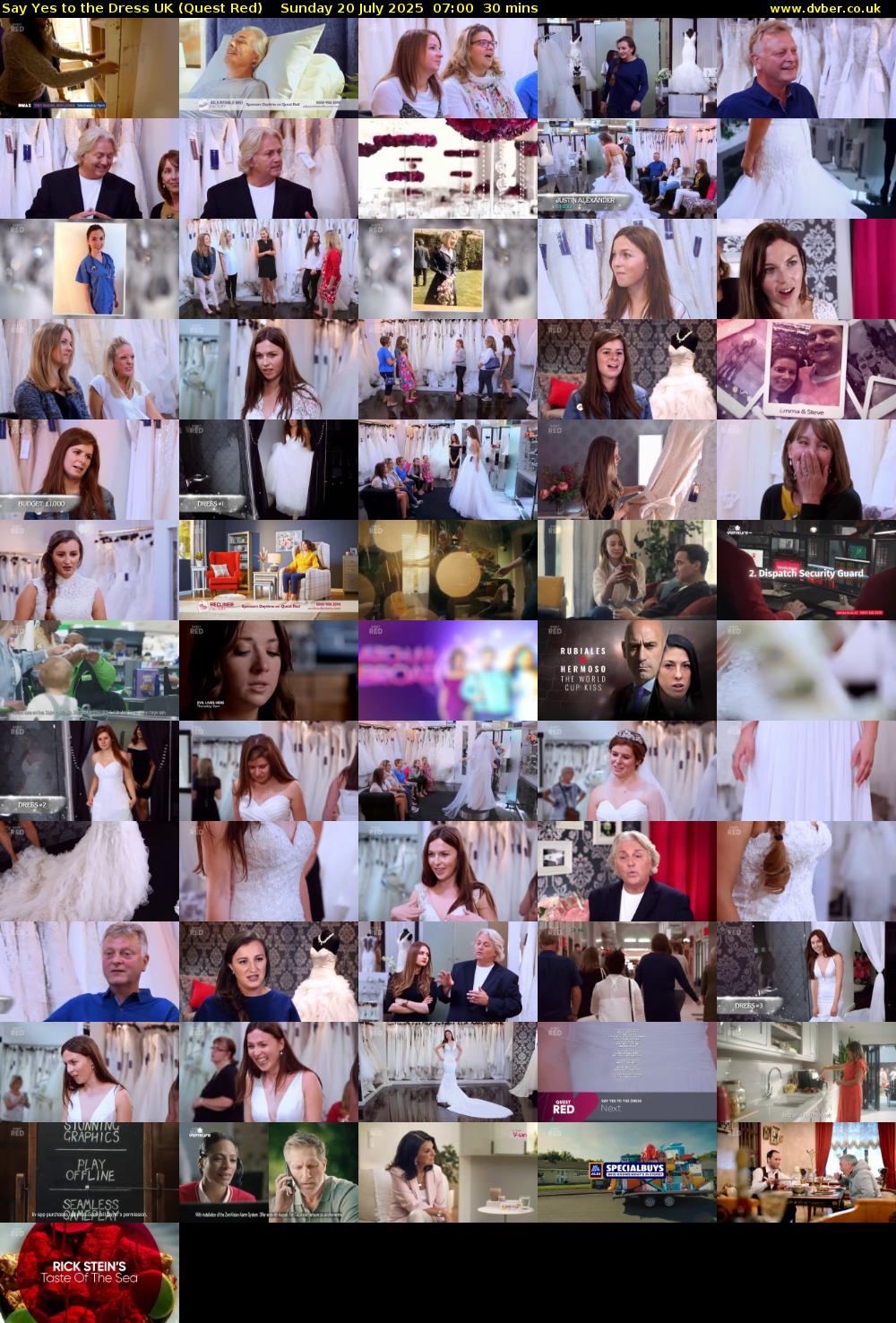 Say Yes To The Dress UK (Quest Red) Sunday 20 July 2025 07:00 - 07:30