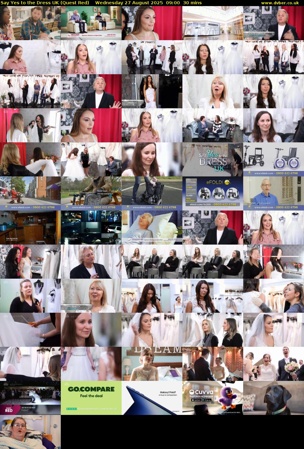 Say Yes To The Dress UK (Quest Red) Wednesday 27 August 2025 09:00 - 09:30