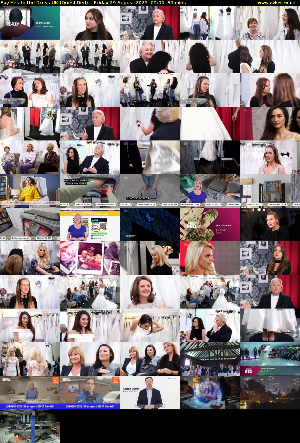 Say Yes To The Dress UK (Quest Red) Friday 29 August 2025 09:00 - 09:30