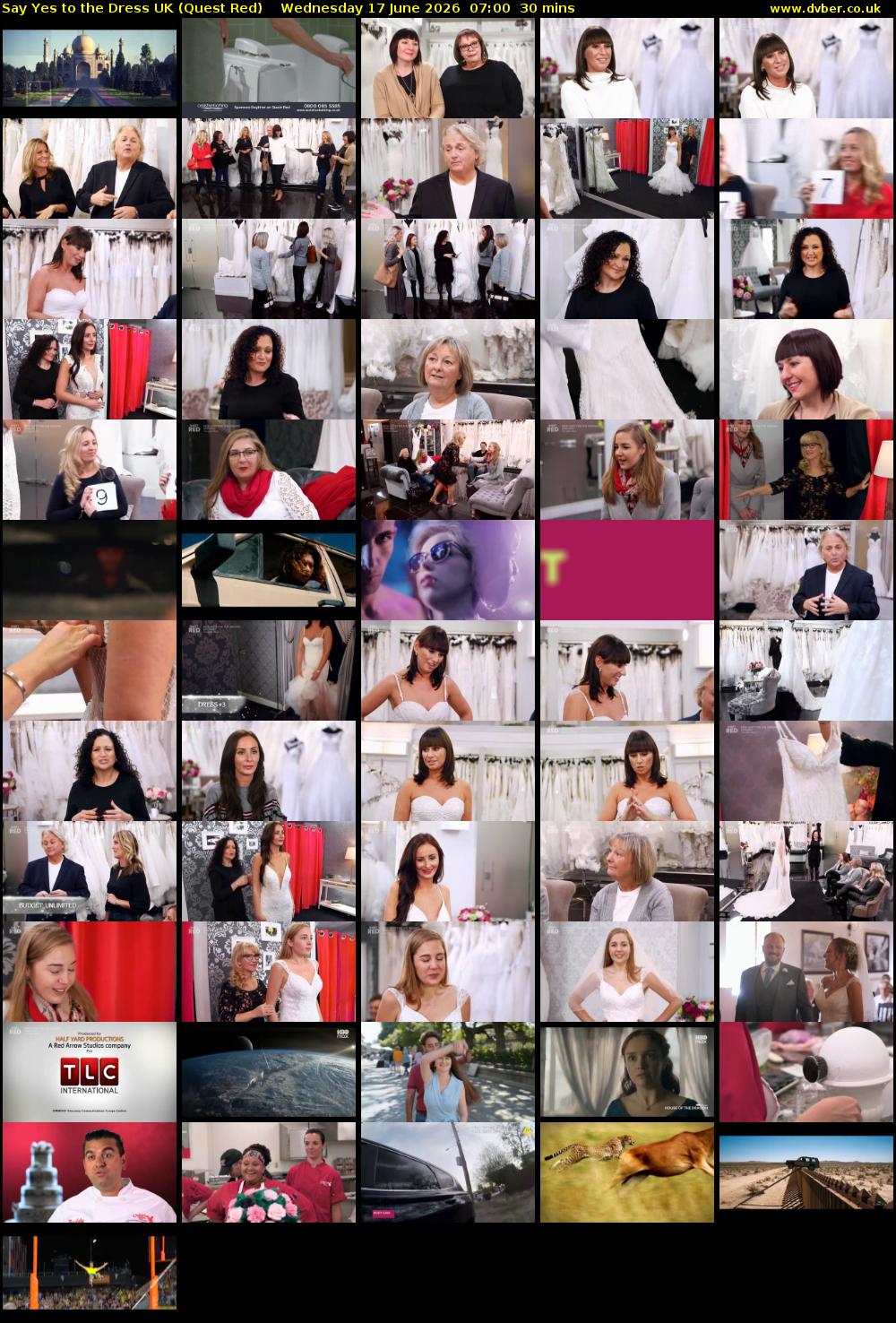 Say Yes To The Dress UK (Quest Red) Wednesday 17 June 2026 07:00 - 07:30