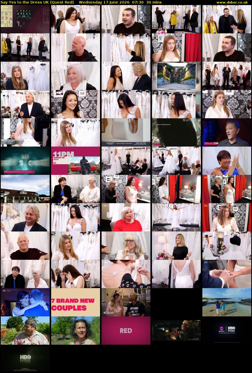 Say Yes To The Dress UK (Quest Red) Wednesday 17 June 2026 07:30 - 08:00