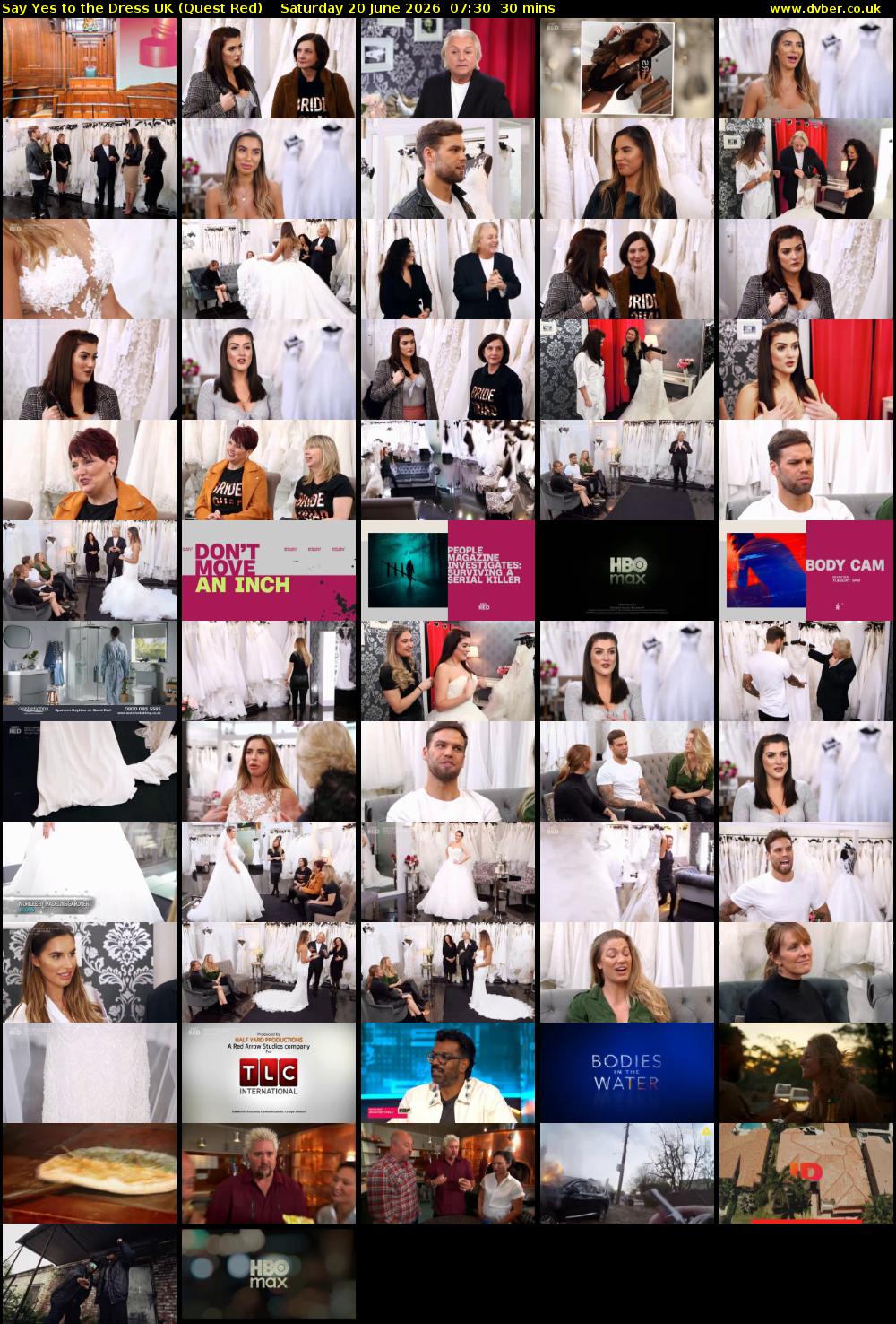 Say Yes To The Dress UK (Quest Red) Saturday 20 June 2026 07:30 - 08:00