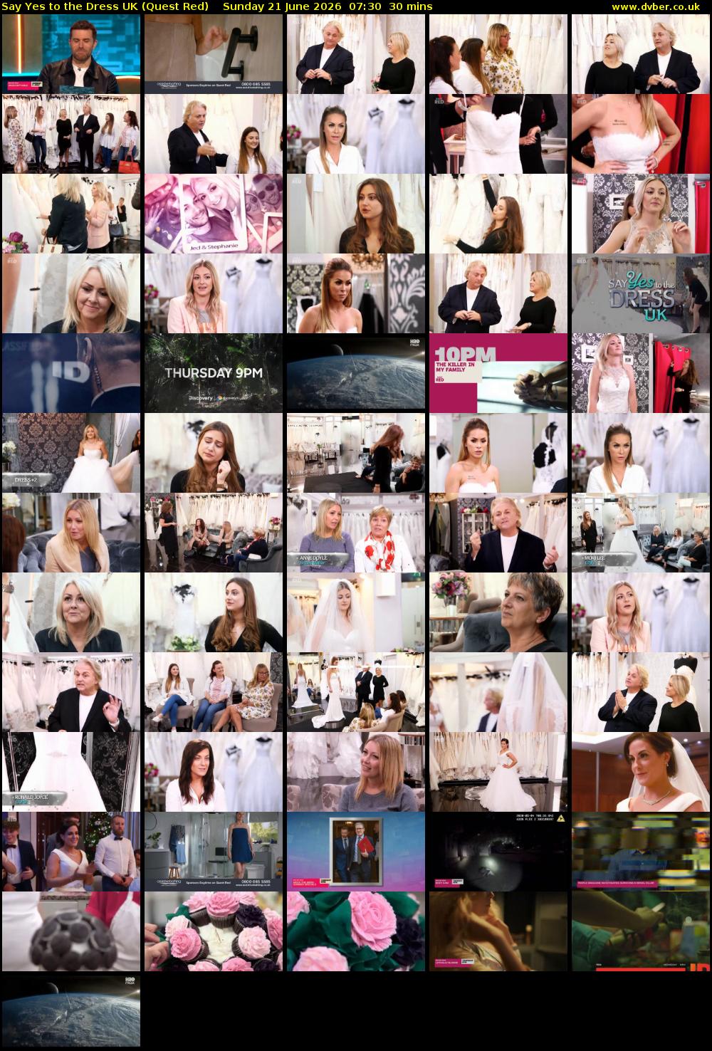 Say Yes To The Dress UK (Quest Red) Sunday 21 June 2026 07:30 - 08:00