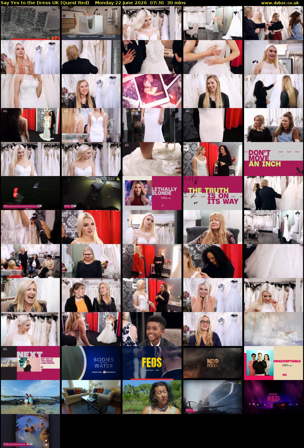 Say Yes To The Dress UK (Quest Red) Monday 22 June 2026 07:30 - 08:00
