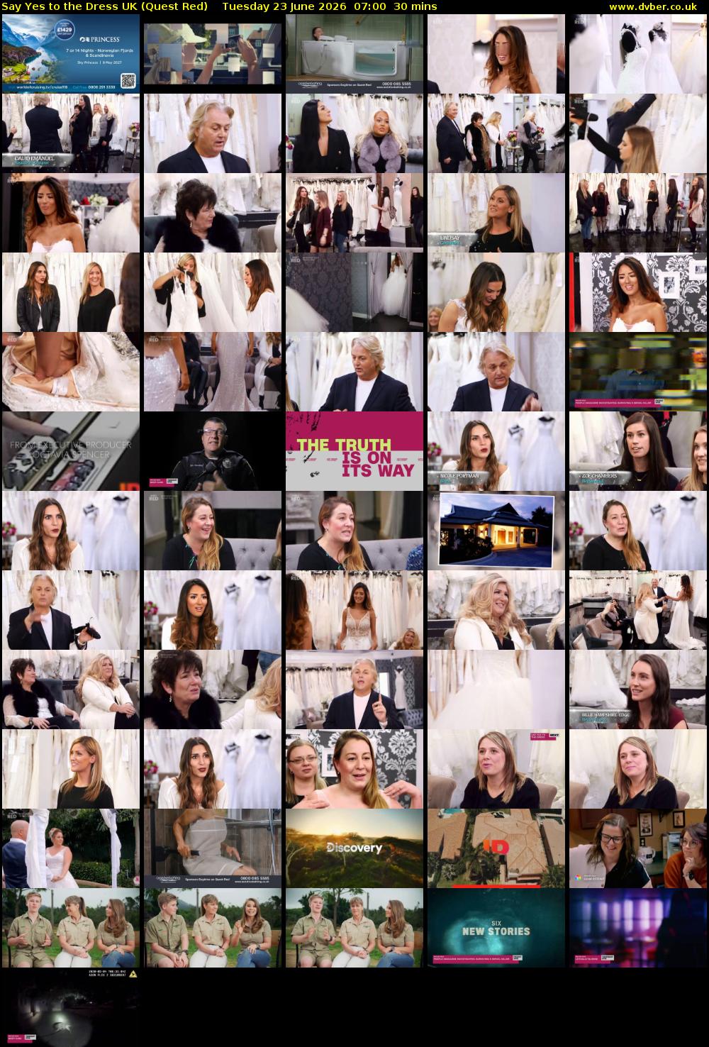 Say Yes To The Dress UK (Quest Red) Tuesday 23 June 2026 07:00 - 07:30