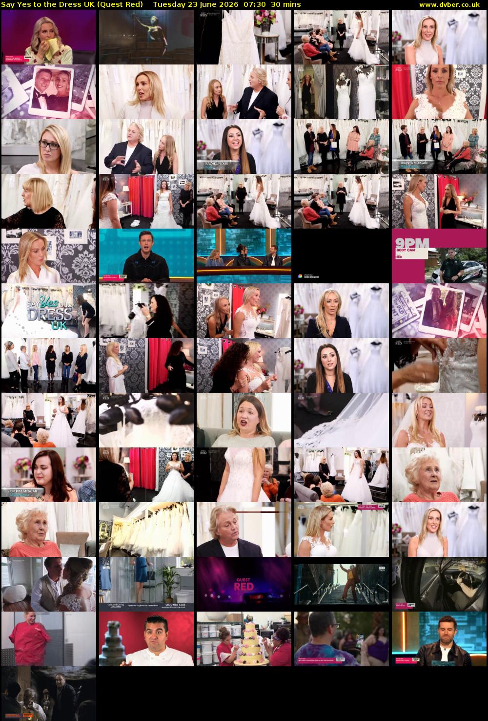 Say Yes To The Dress UK (Quest Red) Tuesday 23 June 2026 07:30 - 08:00