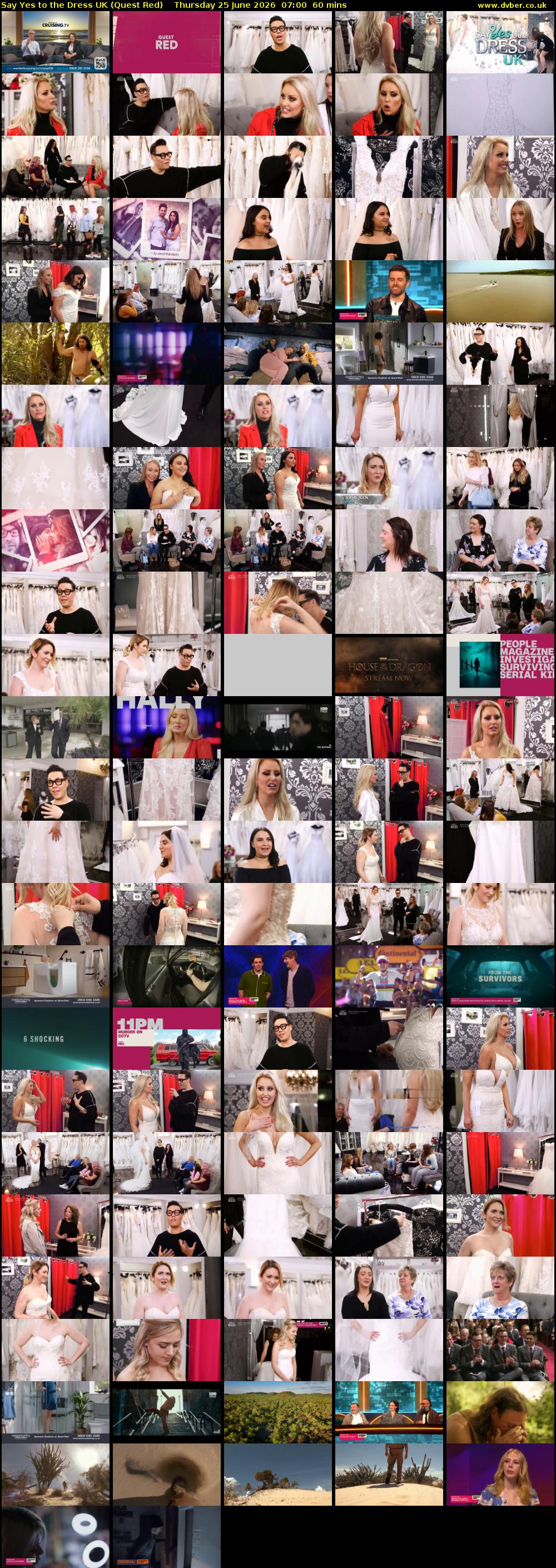 Say Yes To The Dress UK (Quest Red) Thursday 25 June 2026 07:00 - 08:00