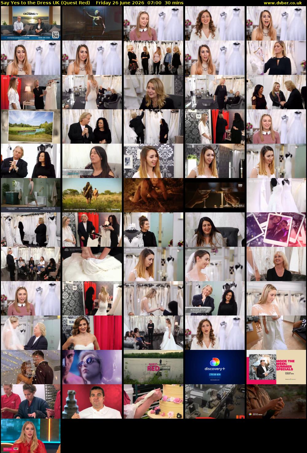 Say Yes To The Dress UK (Quest Red) Friday 26 June 2026 07:00 - 07:30
