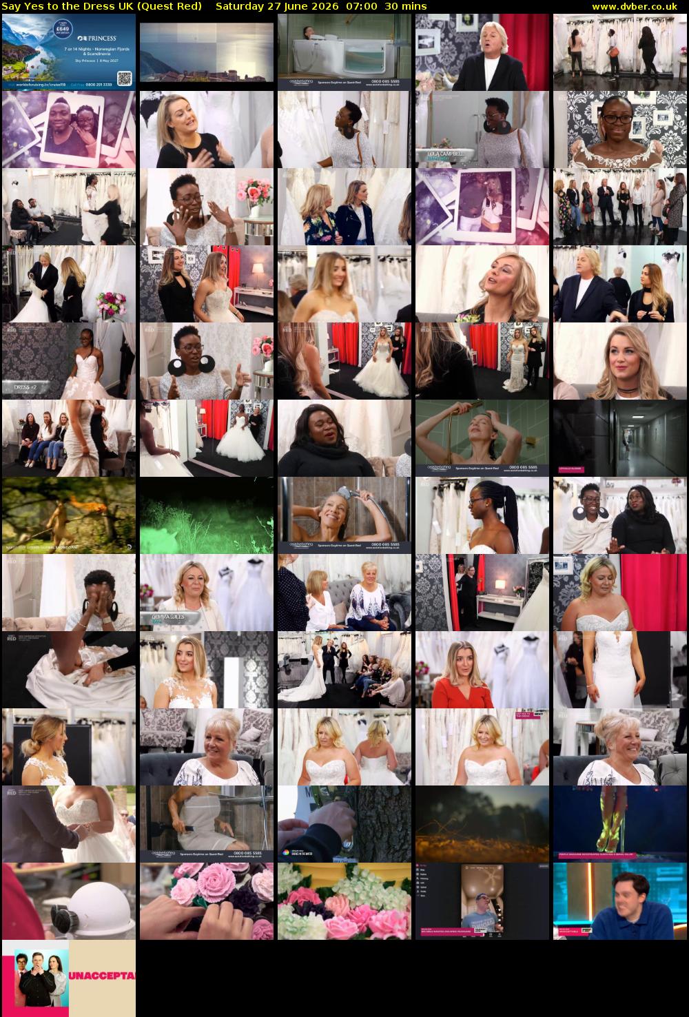 Say Yes To The Dress UK (Quest Red) Saturday 27 June 2026 07:00 - 07:30