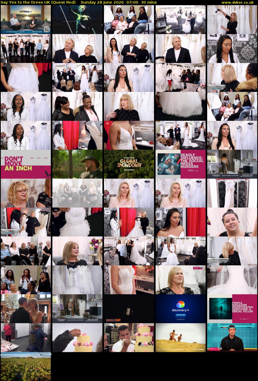Say Yes To The Dress UK (Quest Red) Sunday 28 June 2026 07:00 - 07:30