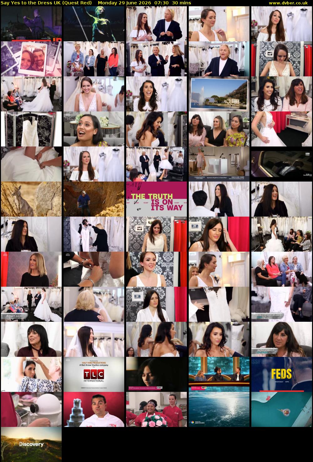 Say Yes To The Dress UK (Quest Red) Monday 29 June 2026 07:30 - 08:00