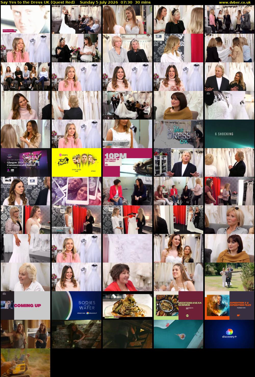 Say Yes To The Dress UK (Quest Red) Sunday 5 July 2026 07:30 - 08:00