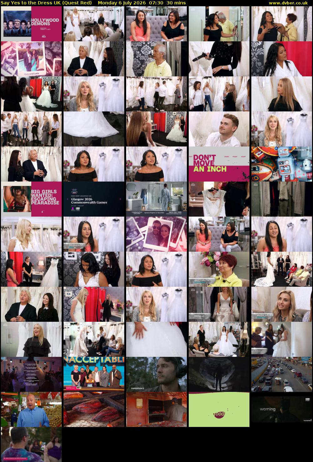 Say Yes To The Dress UK (Quest Red) Monday 6 July 2026 07:30 - 08:00