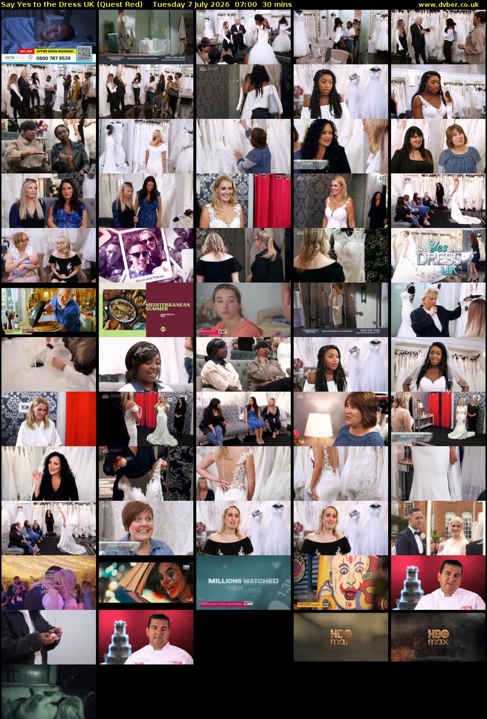Say Yes To The Dress UK (Quest Red) Tuesday 7 July 2026 07:00 - 07:30