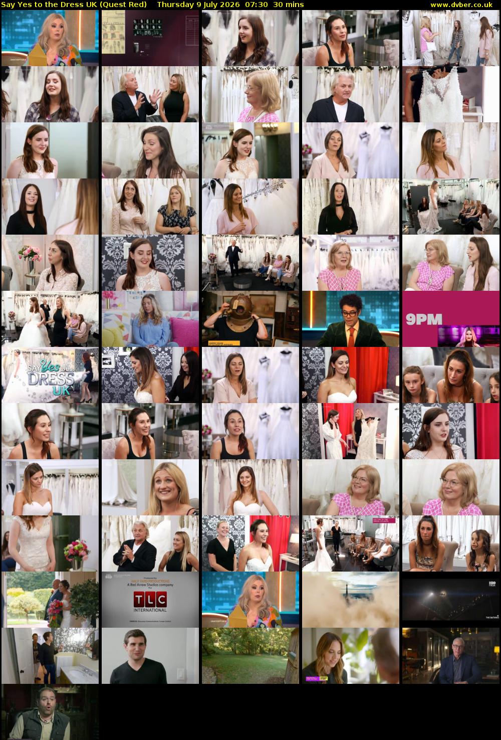 Say Yes To The Dress UK (Quest Red) Thursday 9 July 2026 07:30 - 08:00