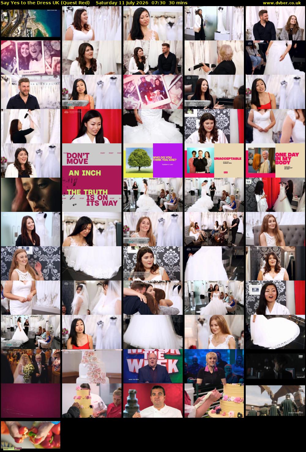 Say Yes To The Dress UK (Quest Red) Saturday 11 July 2026 07:30 - 08:00