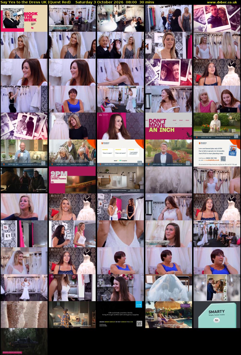 Say Yes To The Dress UK (Quest Red) Saturday 3 October 2026 08:00 - 08:30