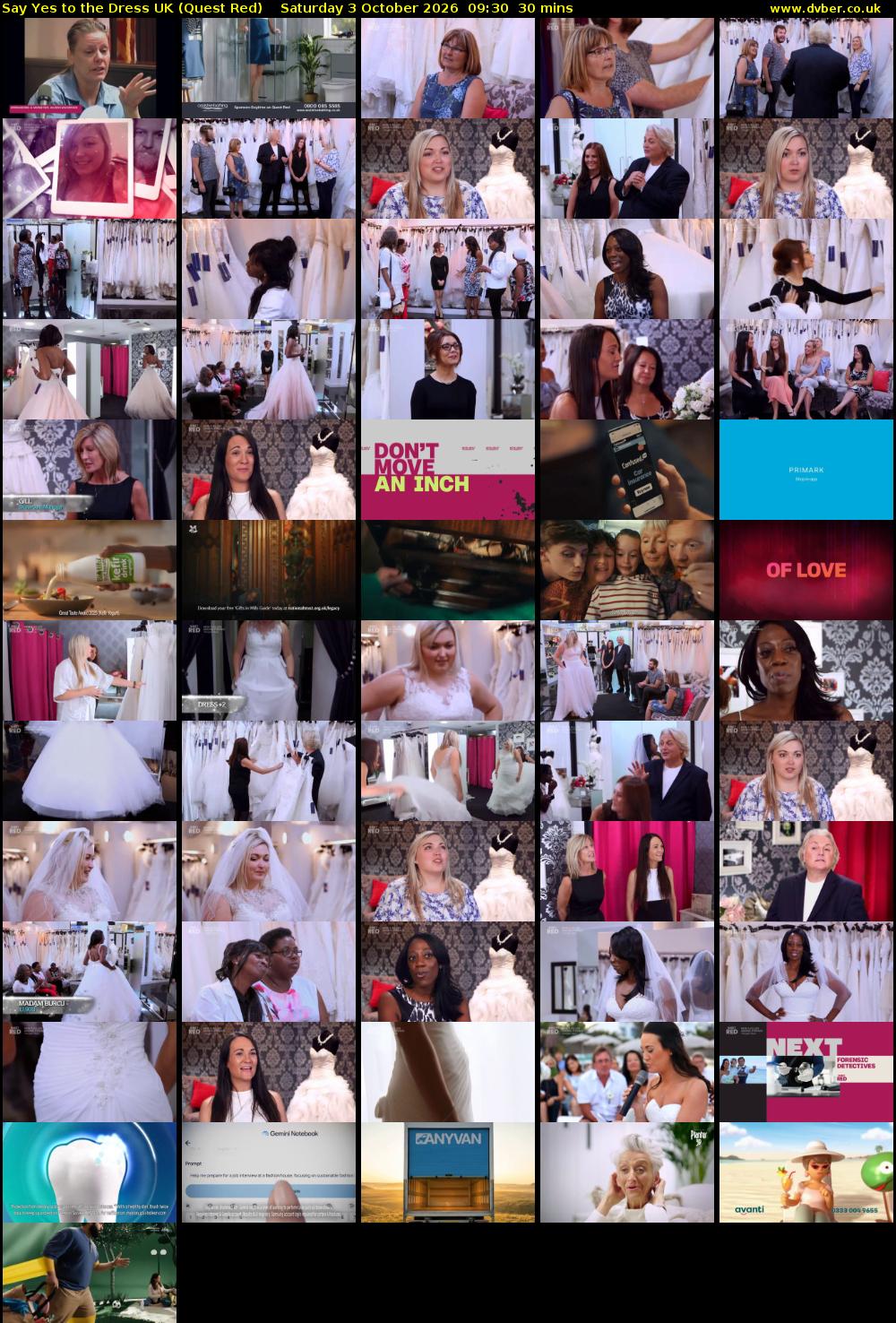 Say Yes To The Dress UK (Quest Red) Saturday 3 October 2026 09:30 - 10:00