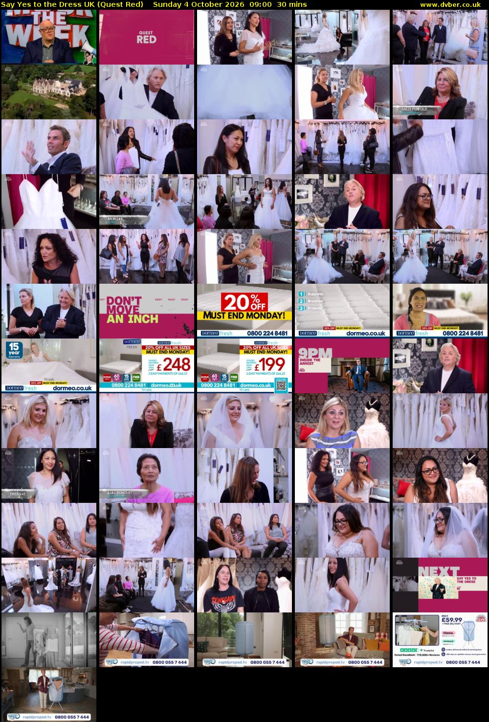 Say Yes To The Dress UK (Quest Red) Sunday 4 October 2026 09:00 - 09:30