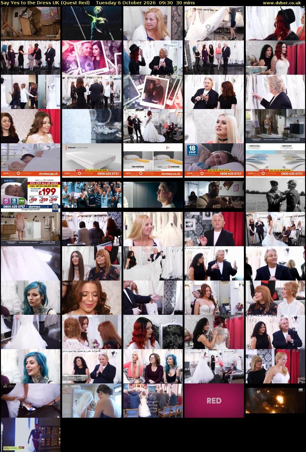 Say Yes To The Dress UK (Quest Red) Tuesday 6 October 2026 09:30 - 10:00