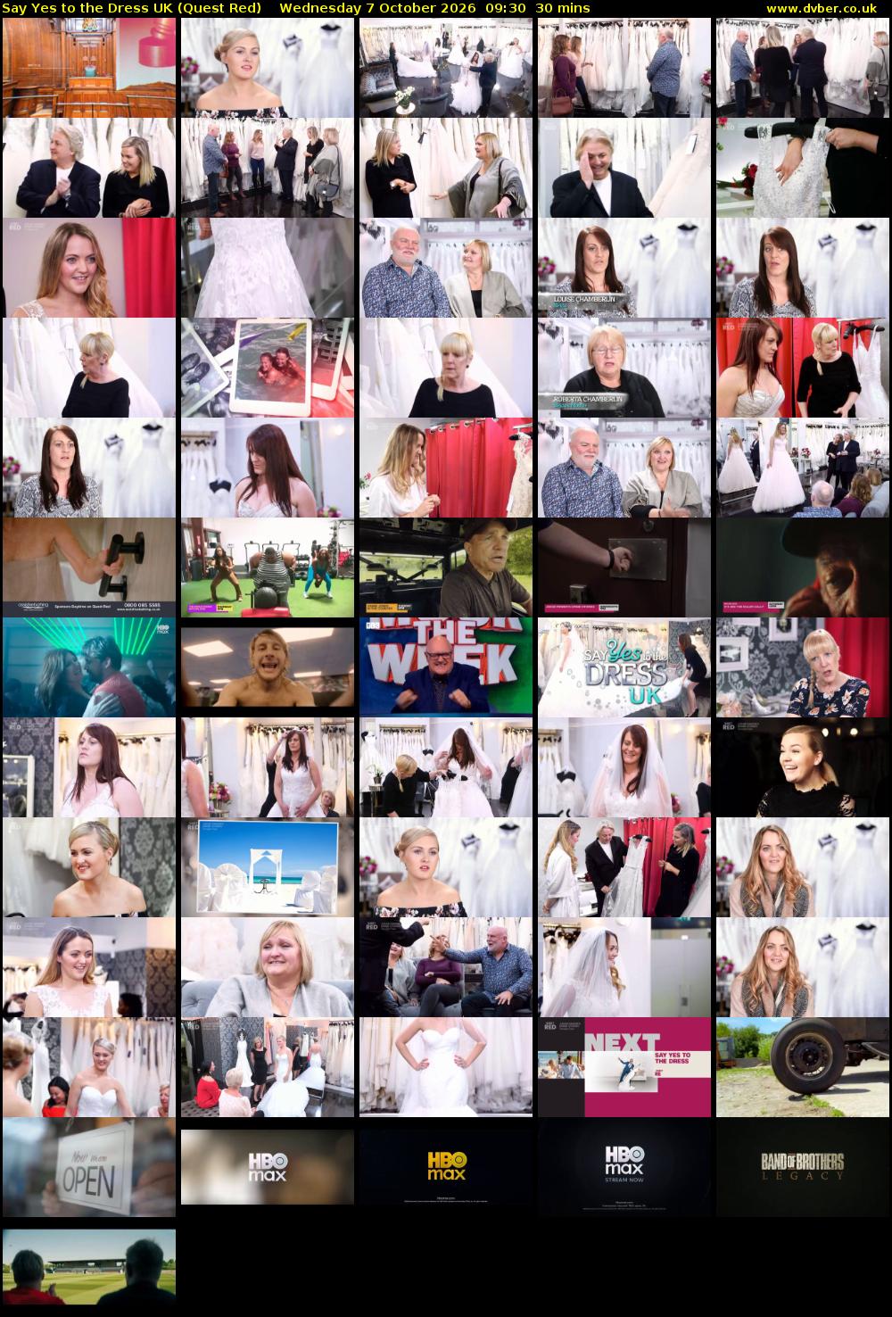 Say Yes To The Dress UK (Quest Red) Wednesday 7 October 2026 09:30 - 10:00