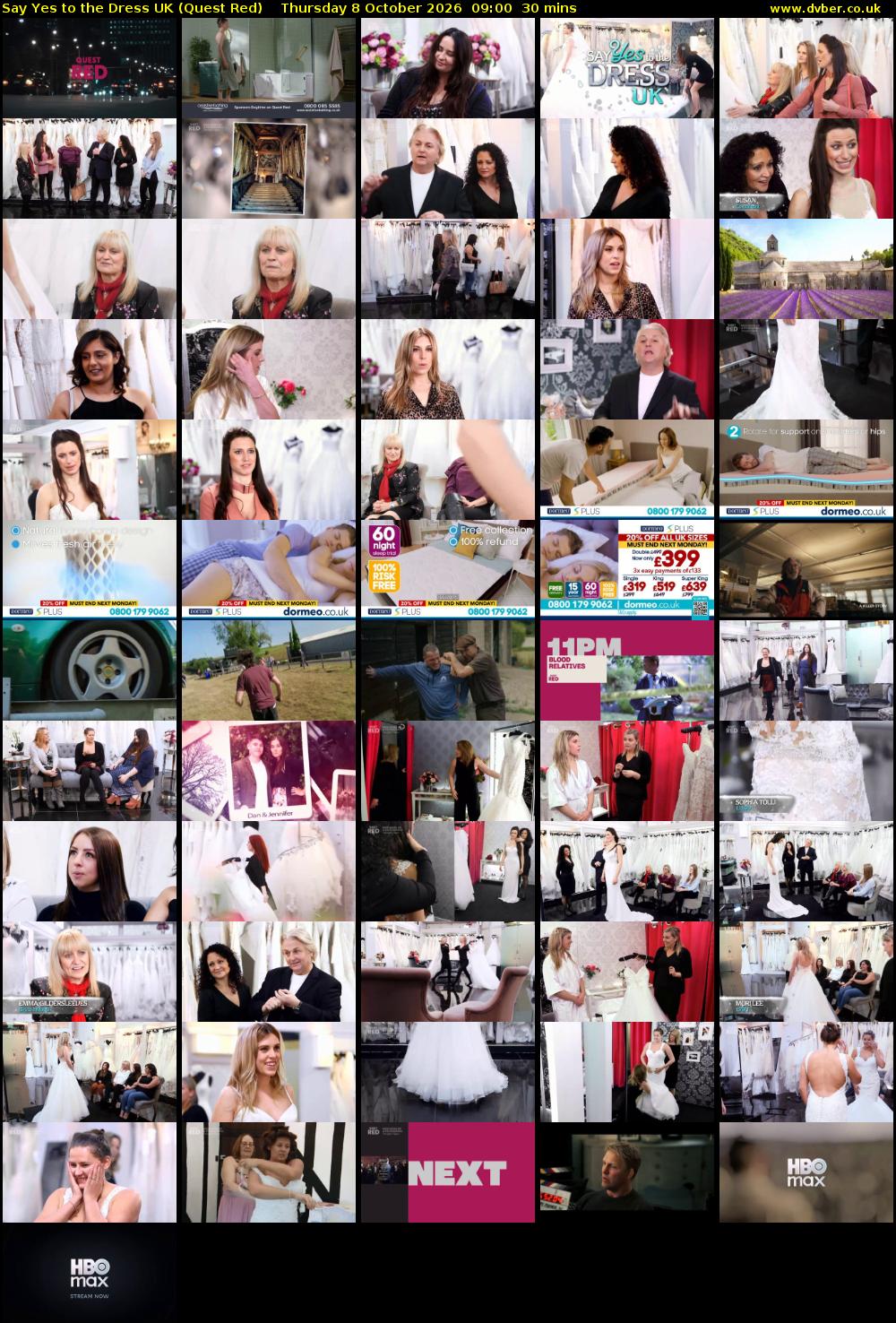 Say Yes To The Dress UK (Quest Red) Thursday 8 October 2026 09:00 - 09:30
