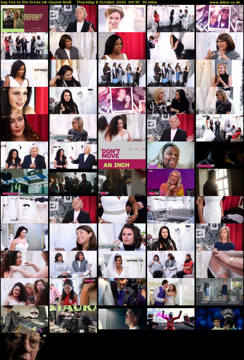 Say Yes To The Dress UK (Quest Red) Thursday 8 October 2026 09:30 - 10:00