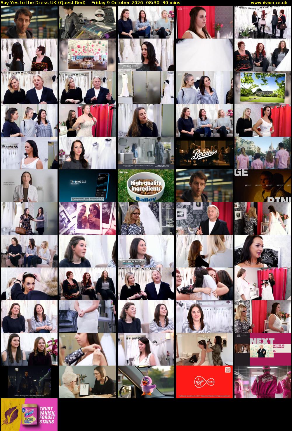 Say Yes To The Dress UK (Quest Red) Friday 9 October 2026 08:30 - 09:00