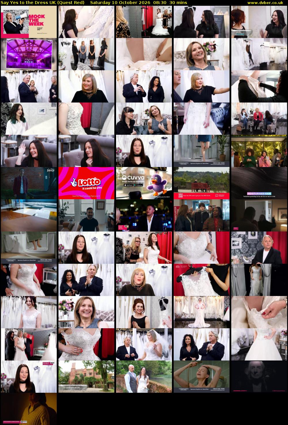 Say Yes To The Dress UK (Quest Red) Saturday 10 October 2026 08:30 - 09:00