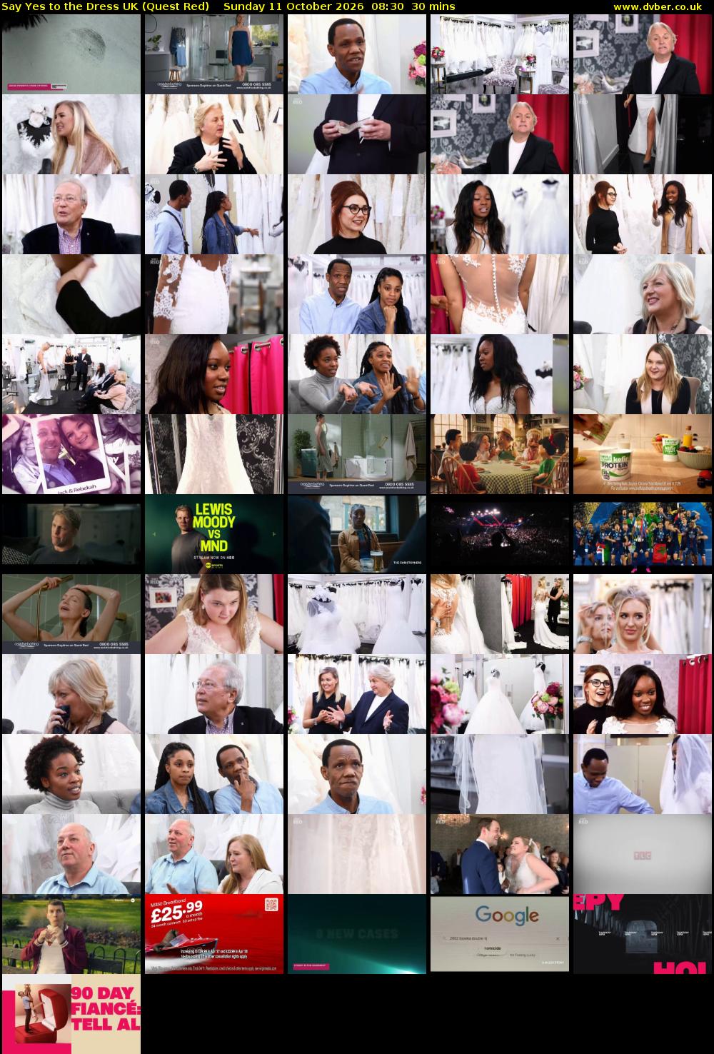 Say Yes To The Dress UK (Quest Red) Sunday 11 October 2026 08:30 - 09:00