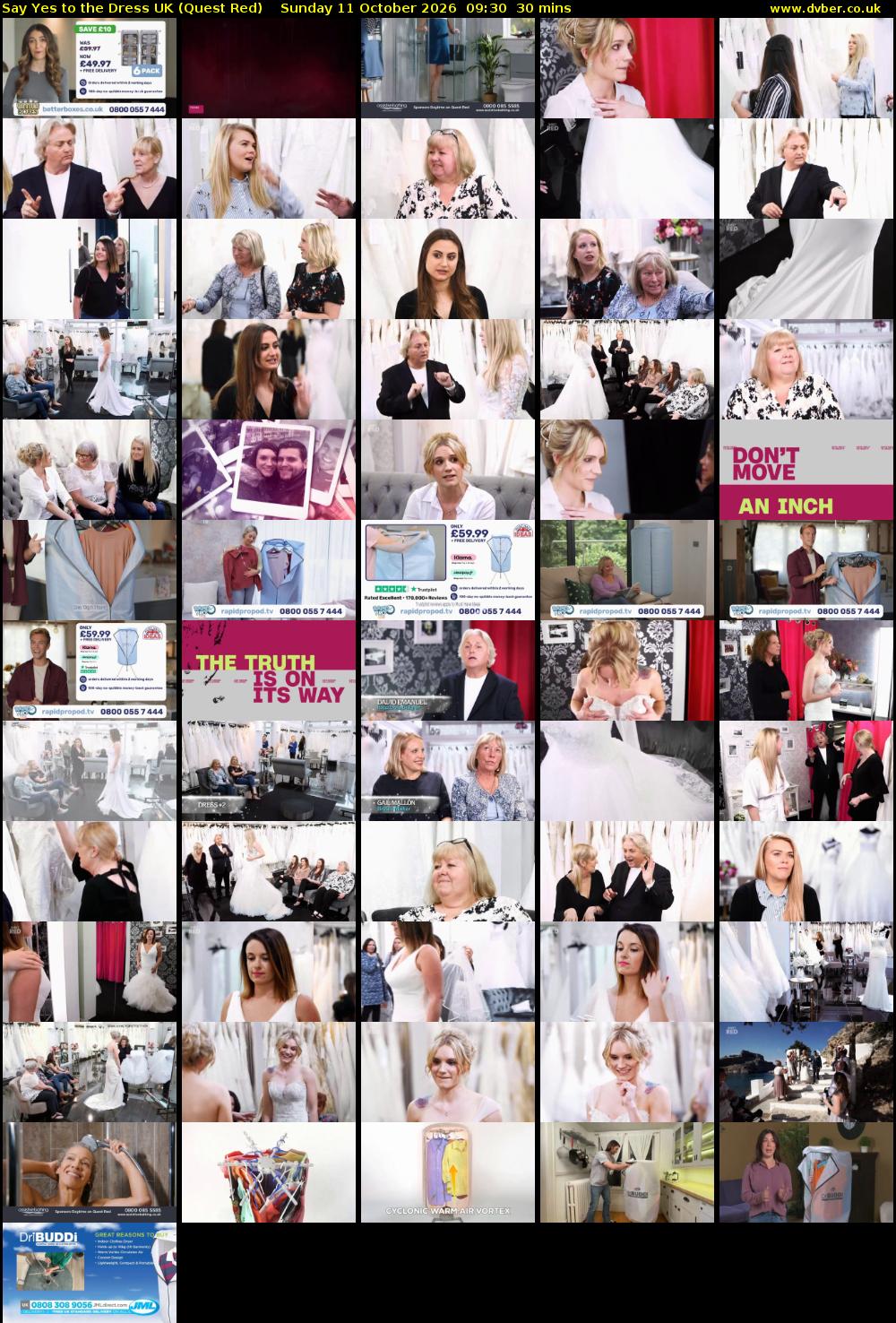 Say Yes To The Dress UK (Quest Red) Sunday 11 October 2026 09:30 - 10:00