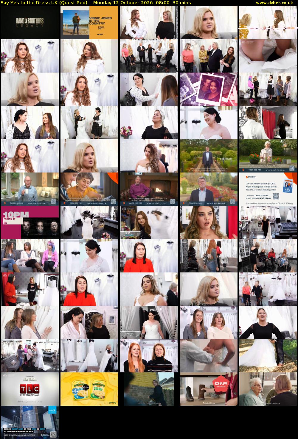 Say Yes To The Dress UK (Quest Red) Monday 12 October 2026 08:00 - 08:30