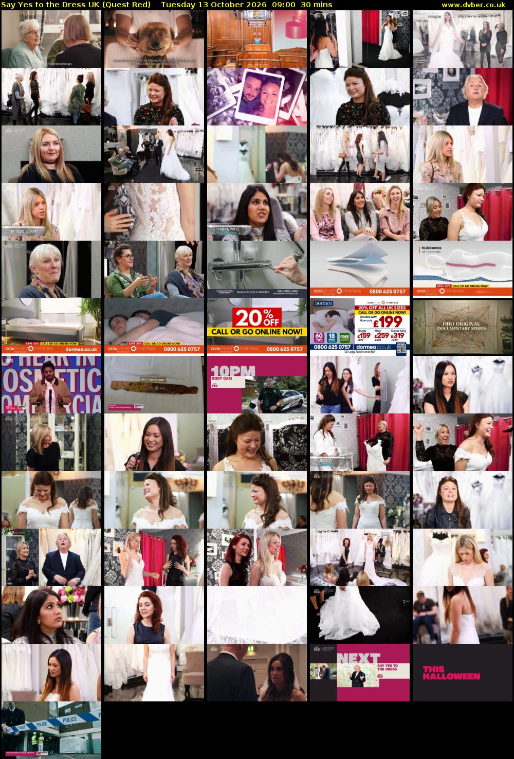 Say Yes To The Dress UK (Quest Red) Tuesday 13 October 2026 09:00 - 09:30