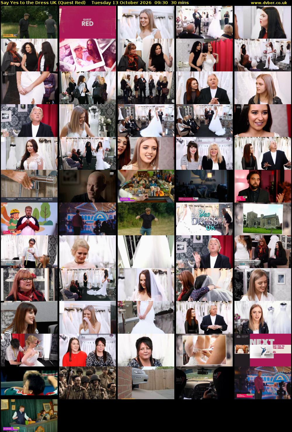 Say Yes To The Dress UK (Quest Red) Tuesday 13 October 2026 09:30 - 10:00