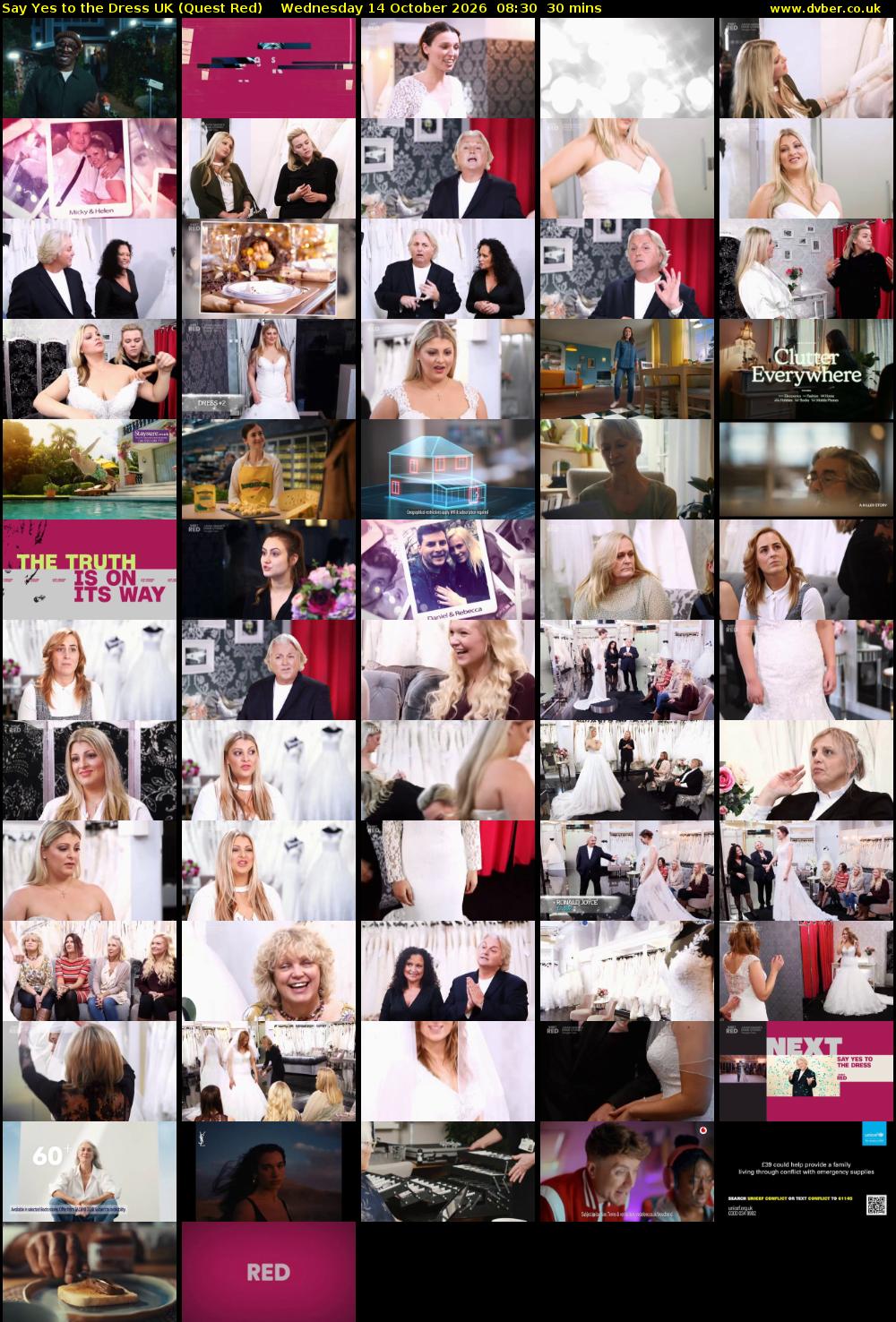 Say Yes To The Dress UK (Quest Red) Wednesday 14 October 2026 08:30 - 09:00